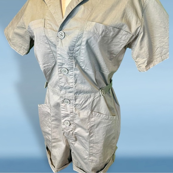 Pistola ‘Parker Field Short Romper’ in “Colonel” Olive Green Size Small - Picture 13 of 16